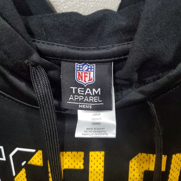 Men's Pittsburgh Steelers Black Backfield Combine Authentic Pullover Hoodie - Picture 3 of 7